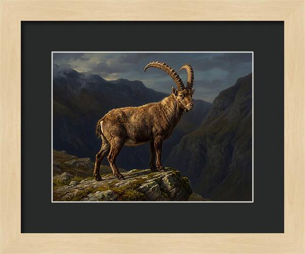 Majestic Ibex On Rocky Outcrop
