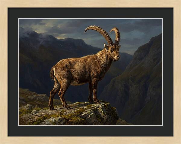Majestic Ibex On Rocky Outcrop