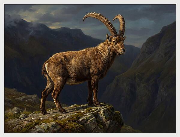 Majestic Ibex On Rocky Outcrop