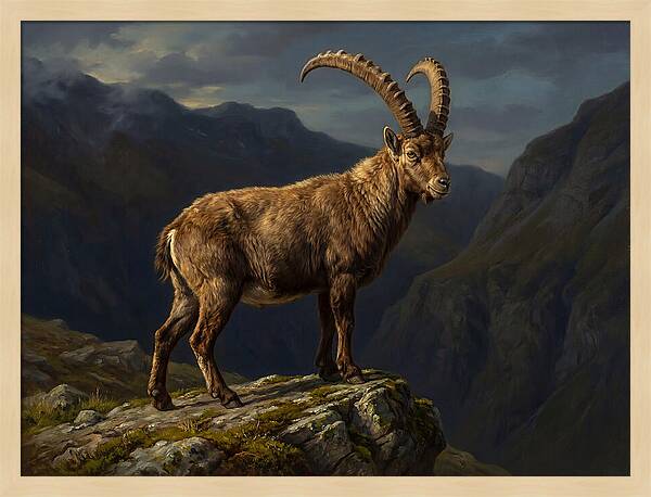 Majestic Ibex On Rocky Outcrop