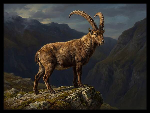 Majestic Ibex On Rocky Outcrop