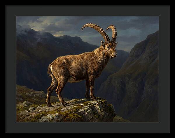 Majestic Ibex On Rocky Outcrop