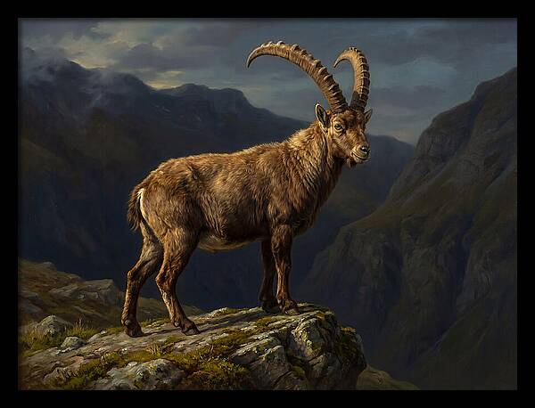 Majestic Ibex On Rocky Outcrop