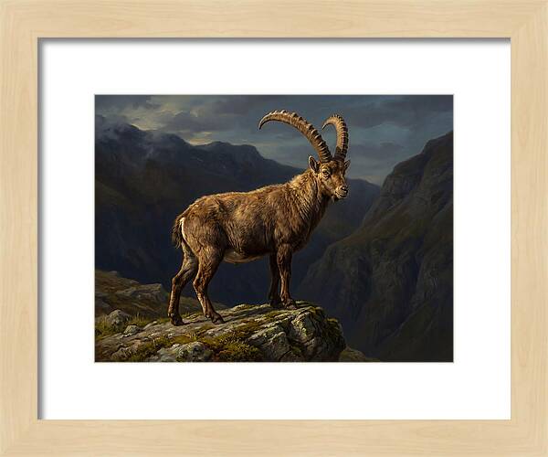 Majestic Ibex On Rocky Outcrop