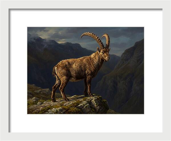 Majestic Ibex On Rocky Outcrop