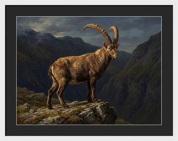Majestic Ibex On Rocky Outcrop