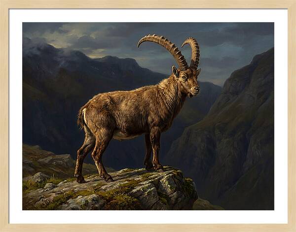 Majestic Ibex On Rocky Outcrop