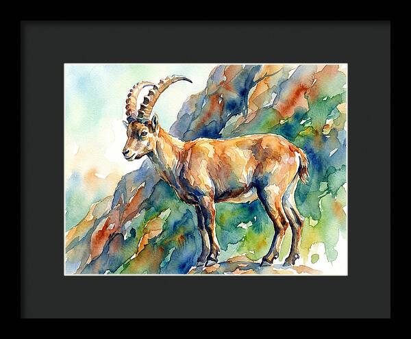Majestic Ibex On Rocky Terrain