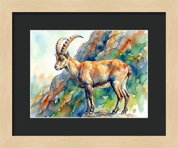 Majestic Ibex On Rocky Terrain
