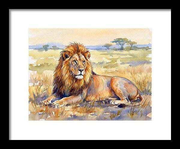 Majestic Lion In Serenity