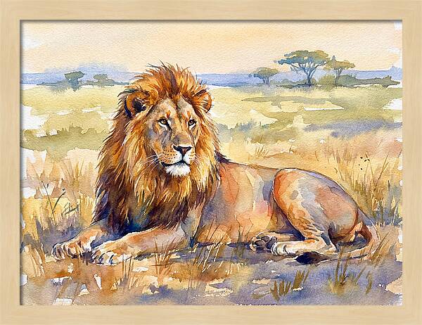 Majestic Lion In Serenity