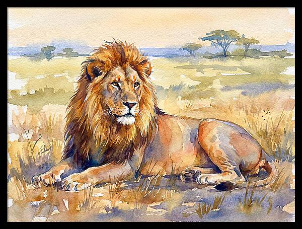 Majestic Lion In Serenity