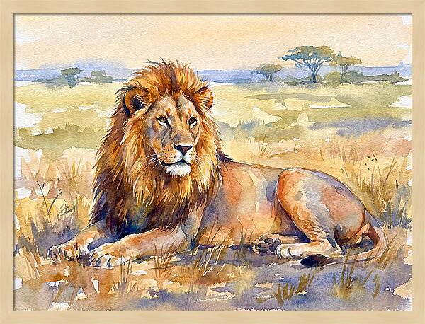 Majestic Lion In Serenity