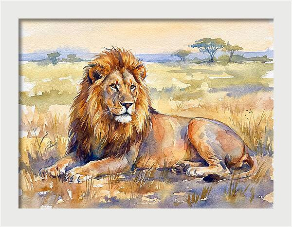 Majestic Lion In Serenity