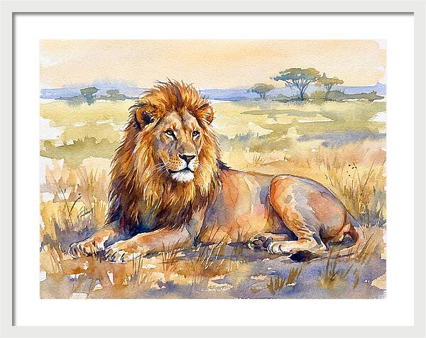 Majestic Lion In Serenity
