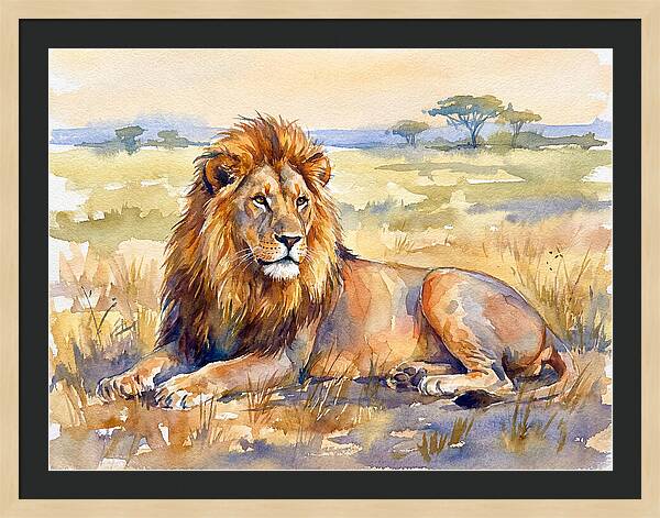 Majestic Lion In Serenity