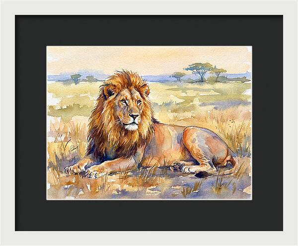 Majestic Lion In Serenity