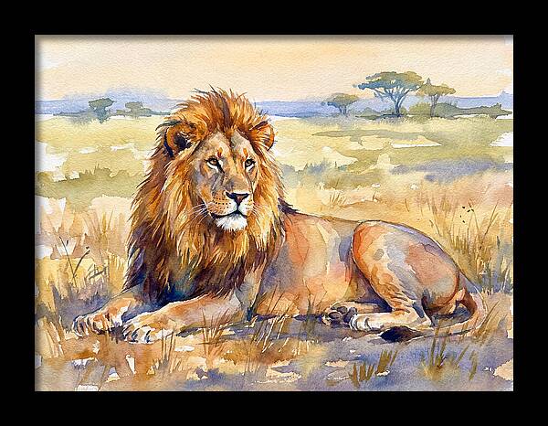 Majestic Lion In Serenity