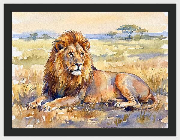 Majestic Lion In Serenity