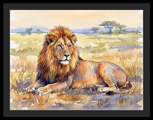 Majestic Lion In Serenity
