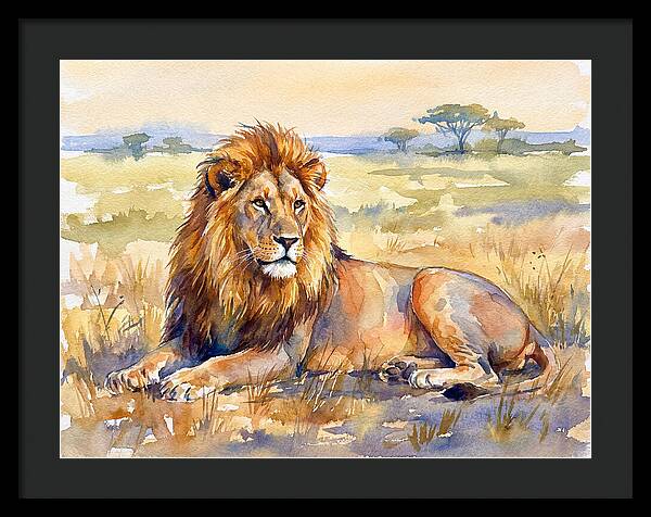 Majestic Lion In Serenity
