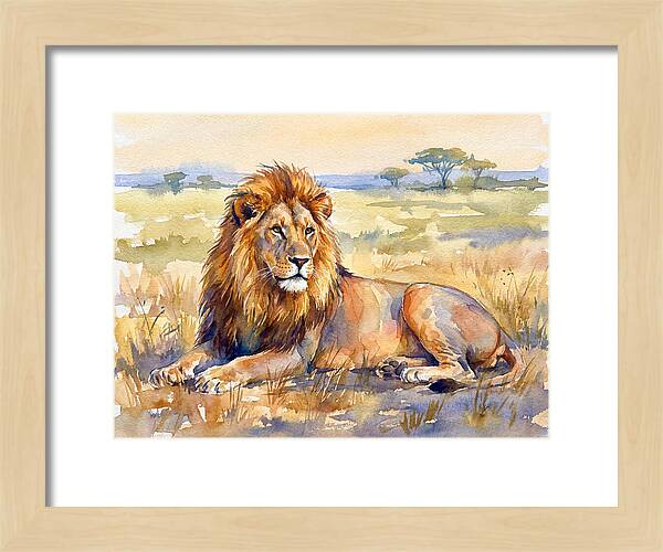 Majestic Lion In Serenity