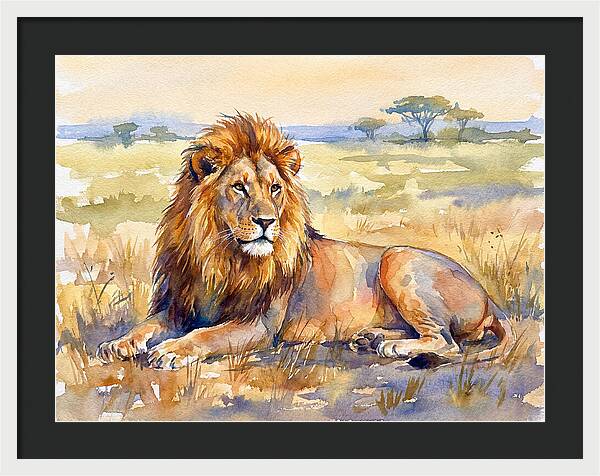 Majestic Lion In Serenity