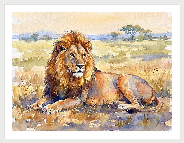 Majestic Lion In Serenity
