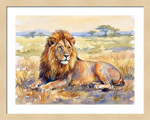 Majestic Lion In Serenity