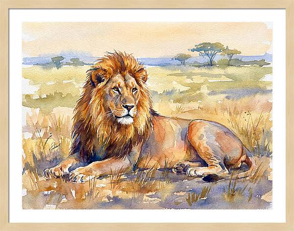 Majestic Lion In Serenity