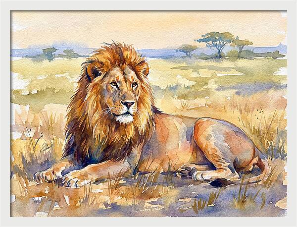 Majestic Lion In Serenity