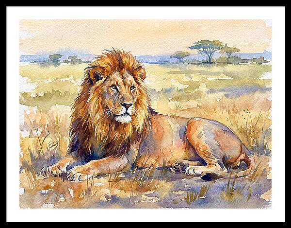 Majestic Lion In Serenity