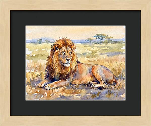 Majestic Lion In Serenity