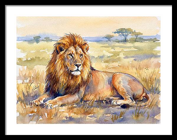 Majestic Lion In Serenity
