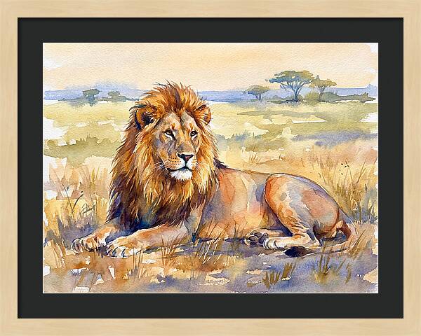 Majestic Lion In Serenity