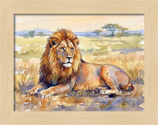 Majestic Lion In Serenity