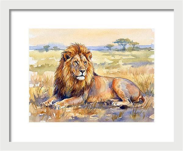 Majestic Lion In Serenity