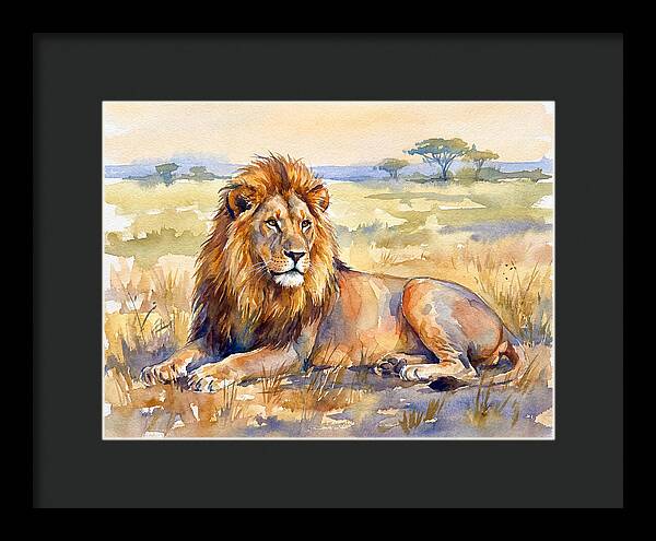 Majestic Lion In Serenity