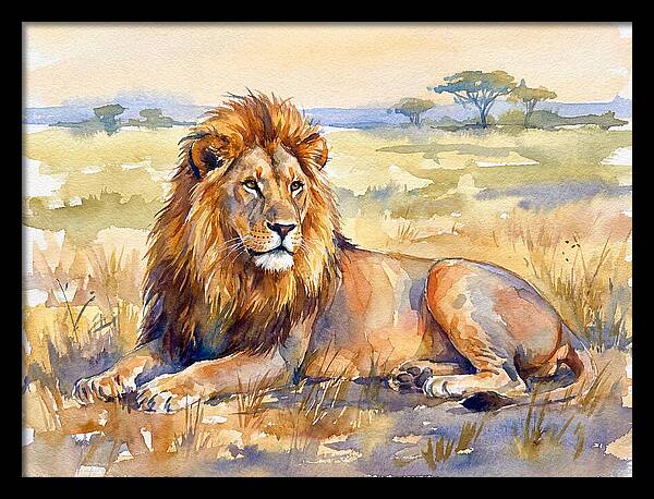 Majestic Lion In Serenity