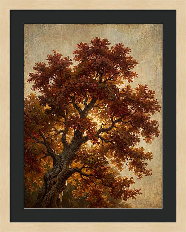 Majestic Maple Tree In Autumn