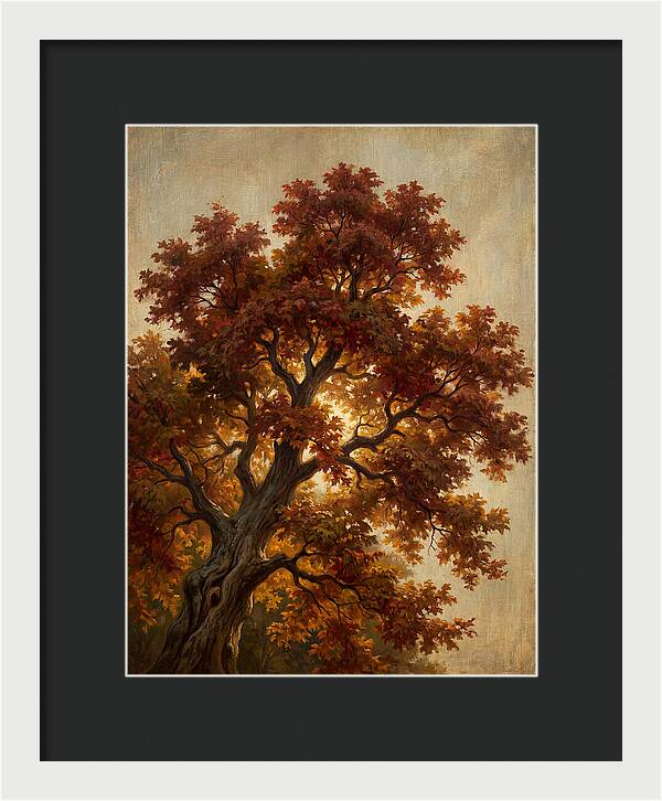 Majestic Maple Tree In Autumn