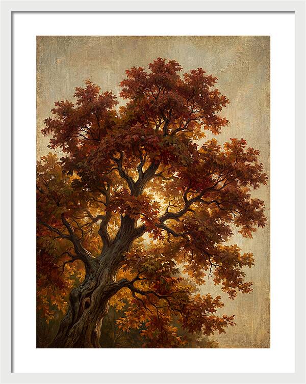 Majestic Maple Tree In Autumn