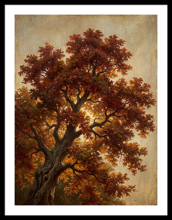 Majestic Maple Tree In Autumn