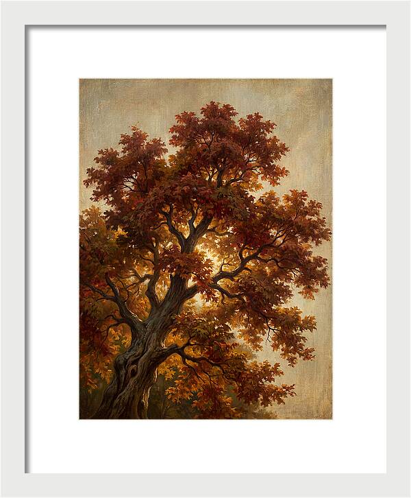 Majestic Maple Tree In Autumn