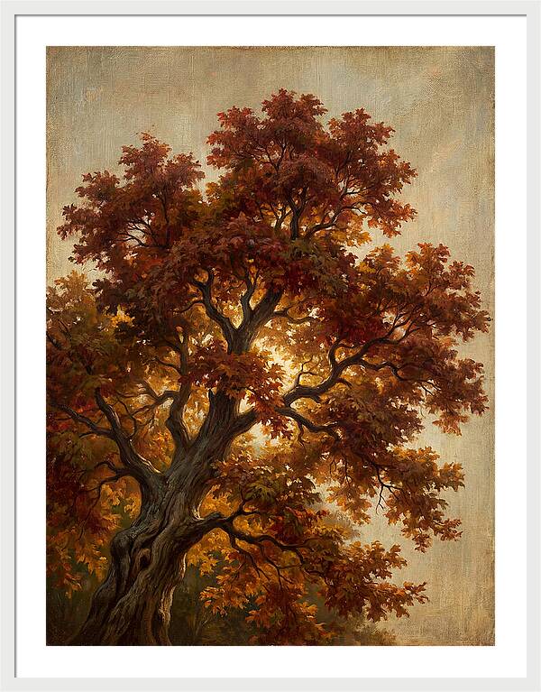 Majestic Maple Tree In Autumn