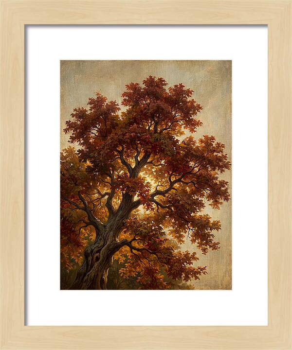 Majestic Maple Tree In Autumn