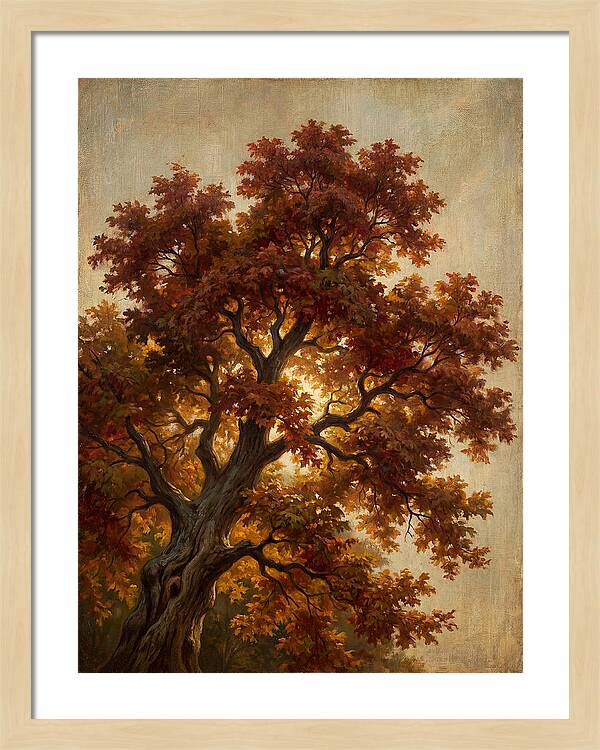 Majestic Maple Tree In Autumn
