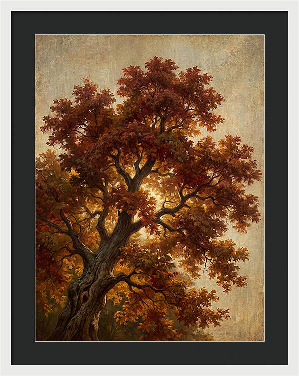 Majestic Maple Tree In Autumn