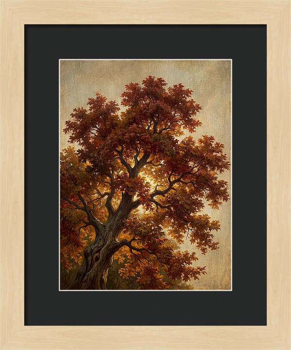 Majestic Maple Tree In Autumn