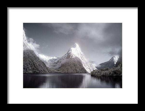 Majestic Mitre Peak Overlooking Milford Sound